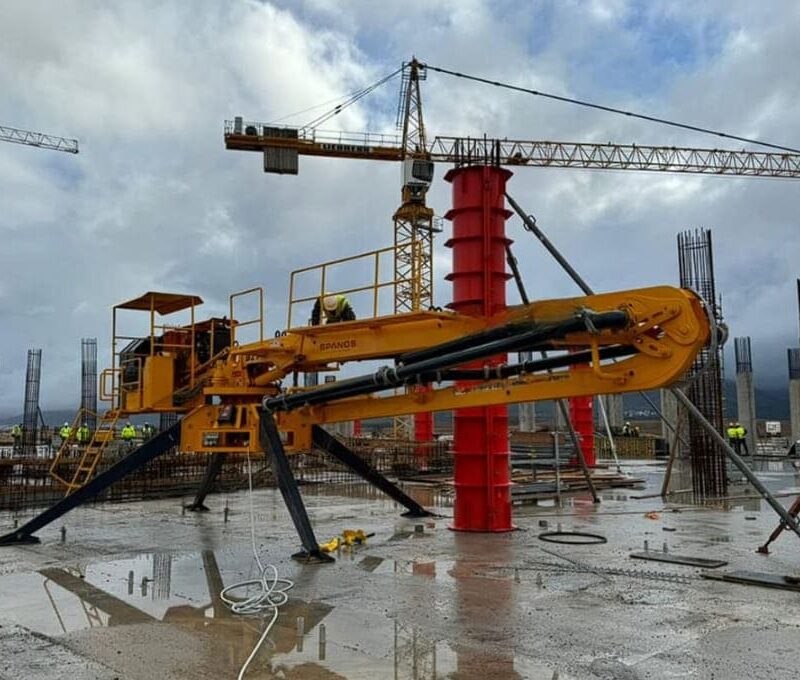 Plataforma de bombeo e inyeccion de concreto a alta presion