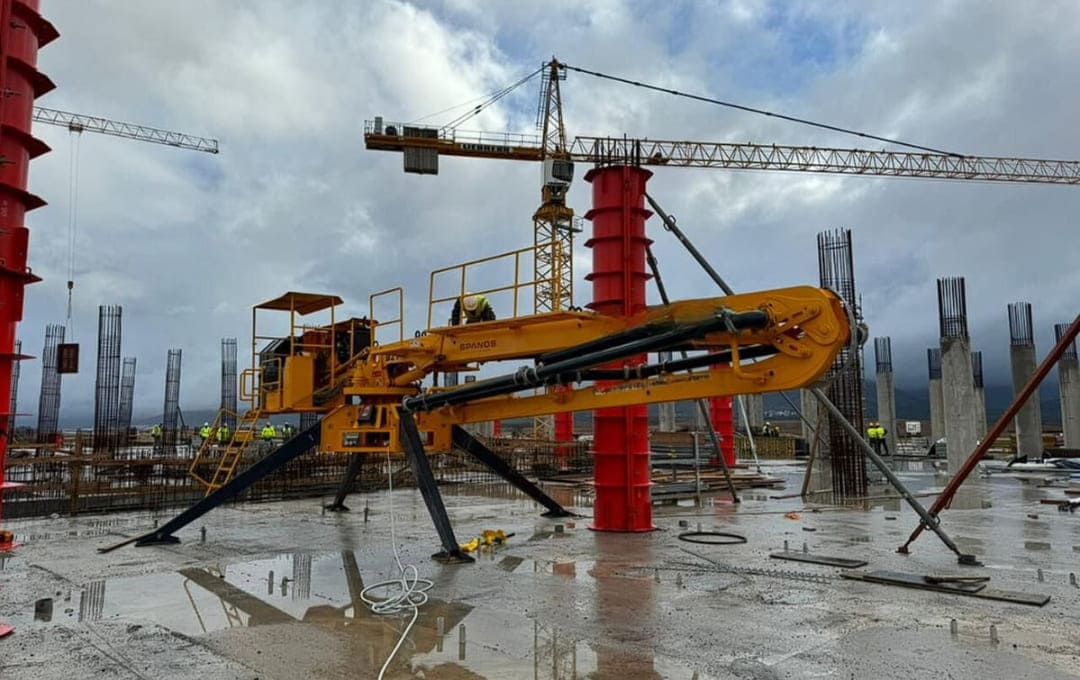 Plataforma de bombeo e inyeccion de concreto a alta presion
