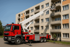 Por qué invertir en una plataforma elevadora sobre camión para bomberos