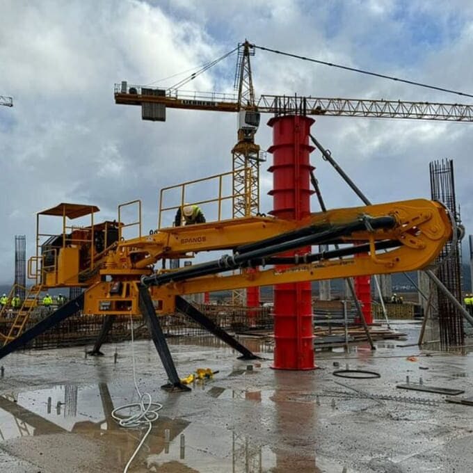 Plataforma de bombeo e inyeccion de concreto a alta presion