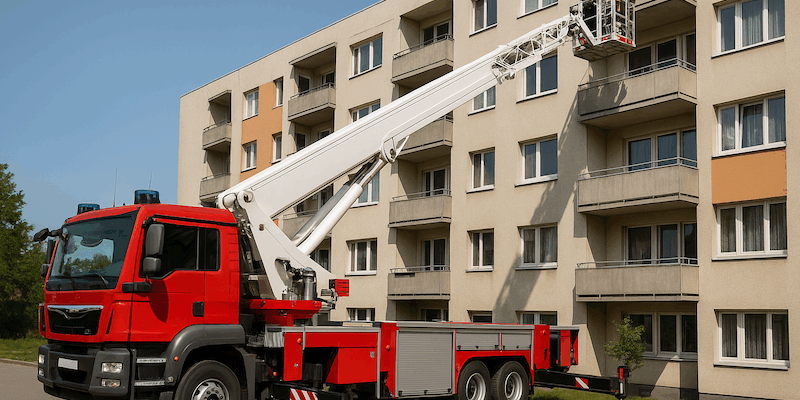 Por qué invertir en una plataforma elevadora sobre camión para bomberos